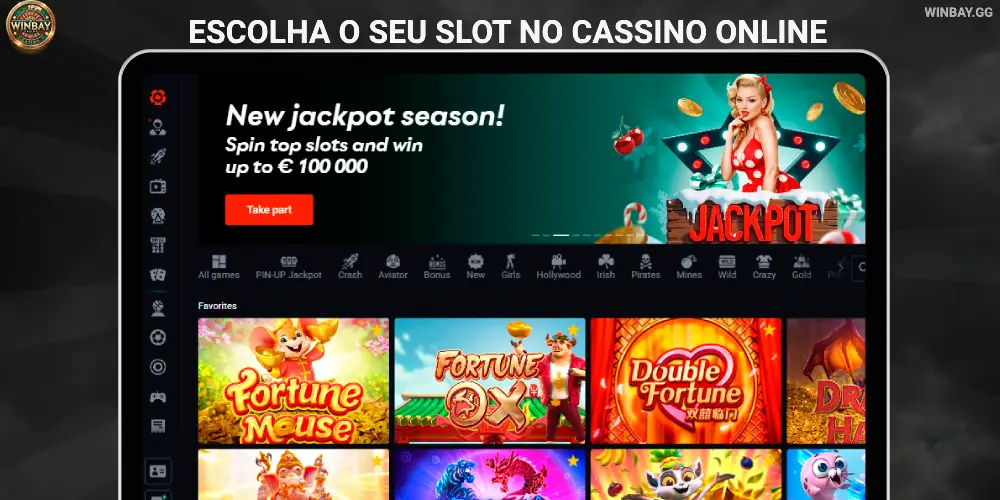 Passo 1 – Escolha um cassino online confiável como o Winbay Casino